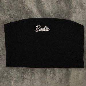 Barbie black crop top